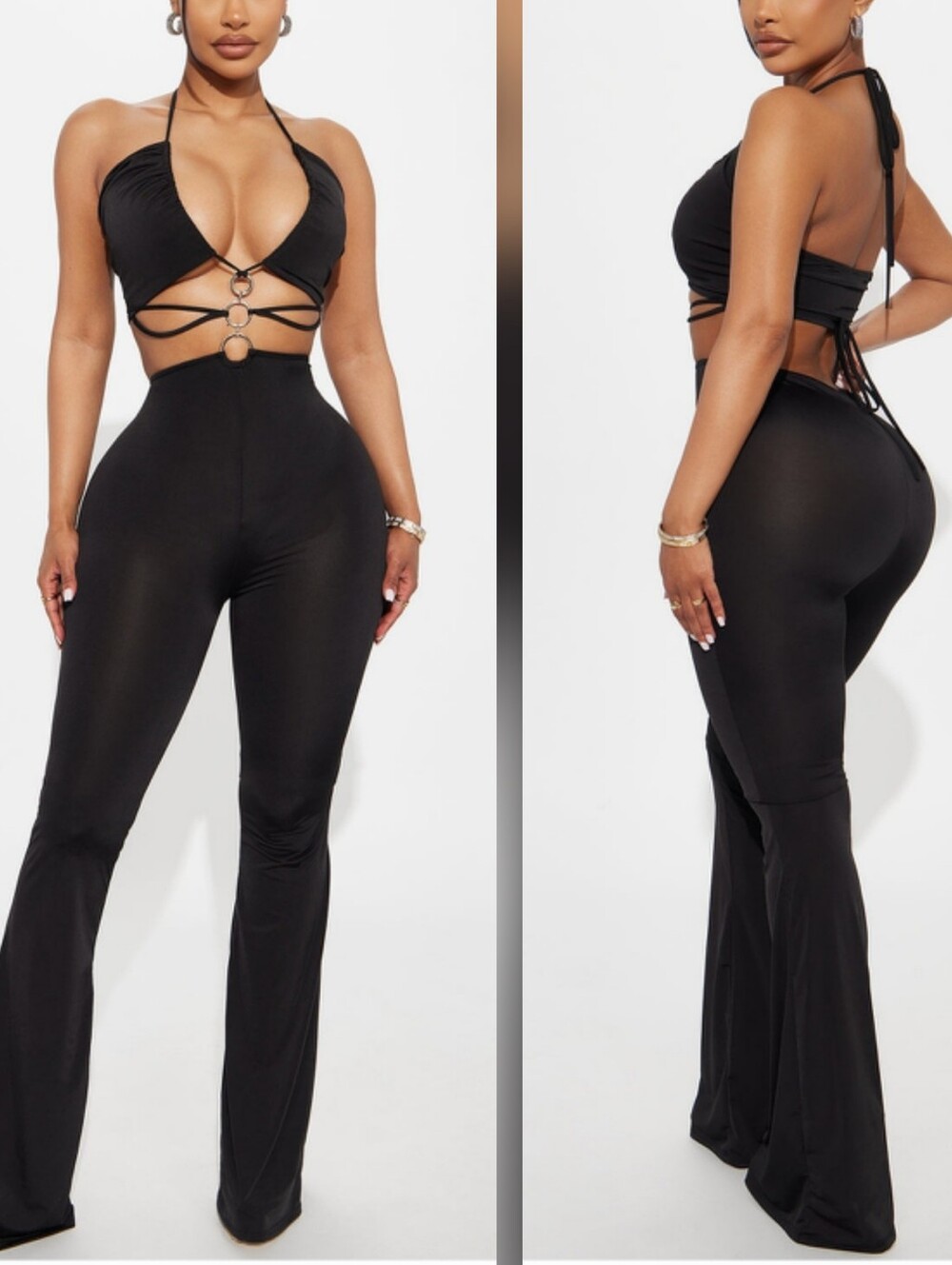 Cutout Bodice Jumpsuit
